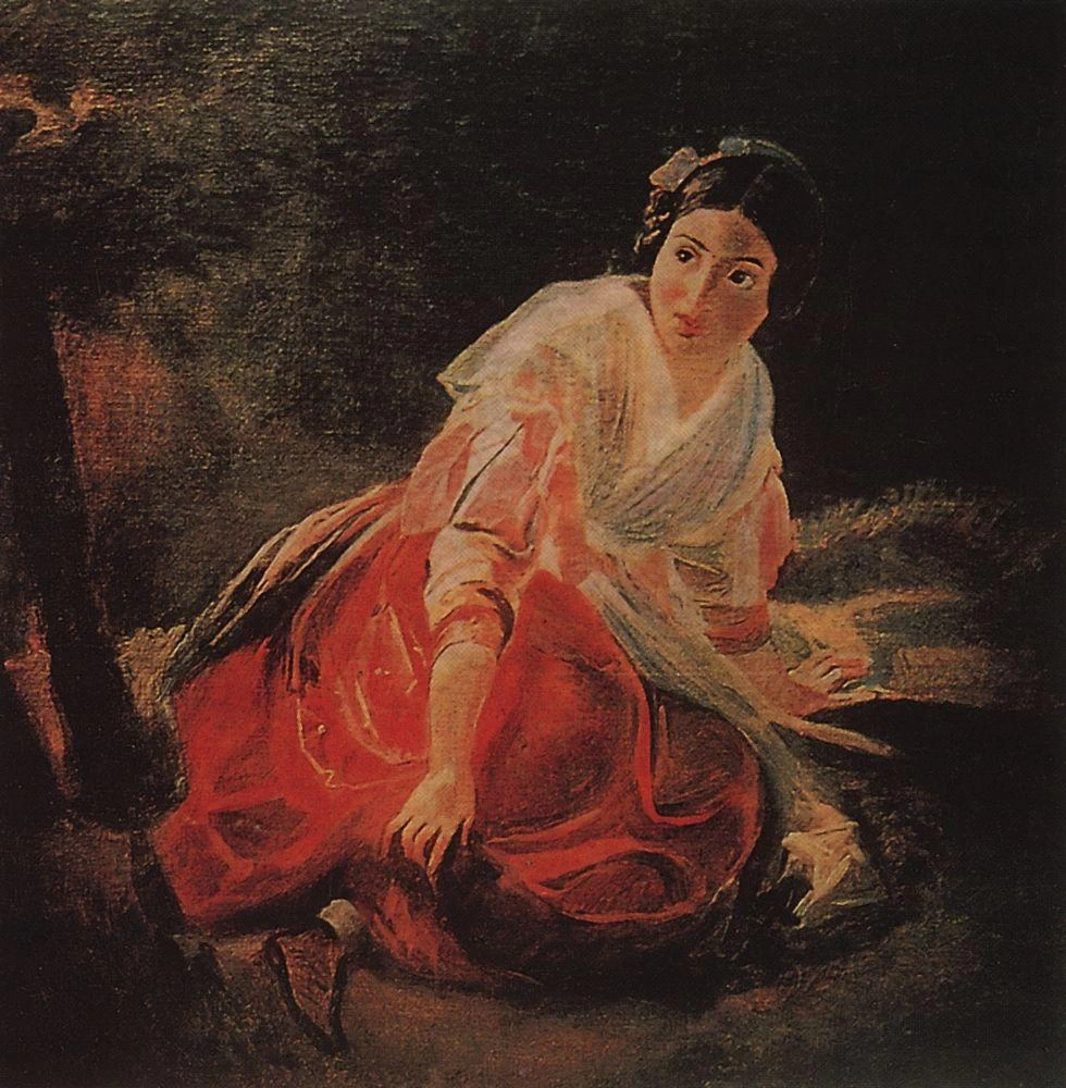 Ragazza nella foresta, 1852